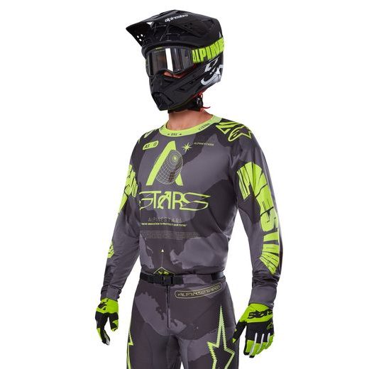 DRES RACER HOLLOW, ALPINESTARS (TMAVÁ CAMO/ŽLUTÁ FLUO) 2025