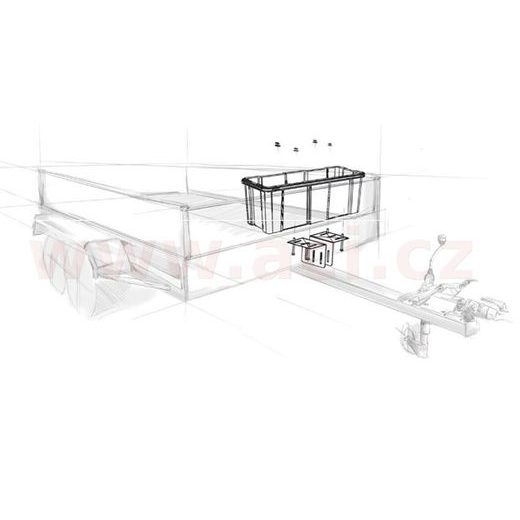 DRŽÁK BOXU BLACKIT NA JEKLOVOU OJ (SADA PRO 1 BOX) ORIGINÁL