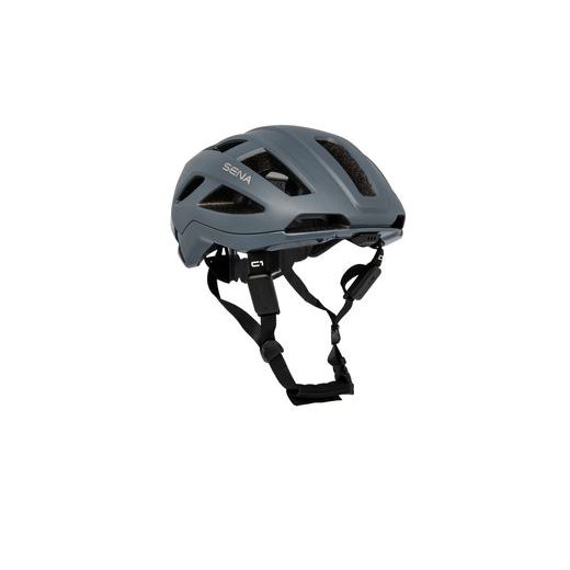 CYKLO PŘILBA S HEADSETEM C1, SENA (MATNÁ ŠEDÁ)