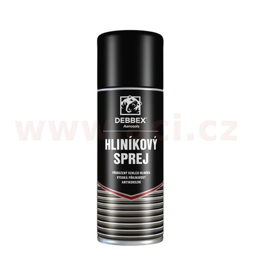HLINÍKOVÝ SPREJ 400 ML (STŘÍBRNÁ MATNÁ), DEBBEX