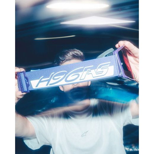 OKULIARE SUPERTECH VISION HUNTA96 XXV, ALPINESTARS (FIALOVÁ/BÍLÁ, ZRKADLOVÉ STRIEBORNÉ PLEXI) 2026