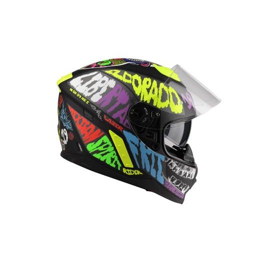 PRILBA RAFALE MEXICANA, LAZER - BELGICKO, ČERNÁ/MULTI