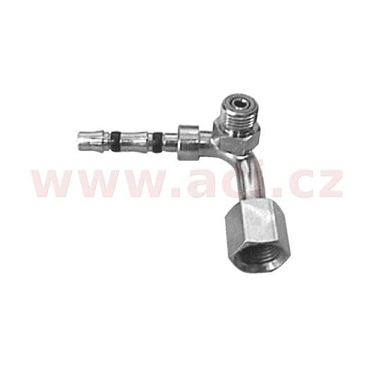 FRIGOCLIC ROVNÉ SEDLO S VENTILOM 90° 3/8"(9,53 MM) PRE HADICE G6 5/16"(7,94 MM) ZÁVIT 11/16"(17,46 MM)