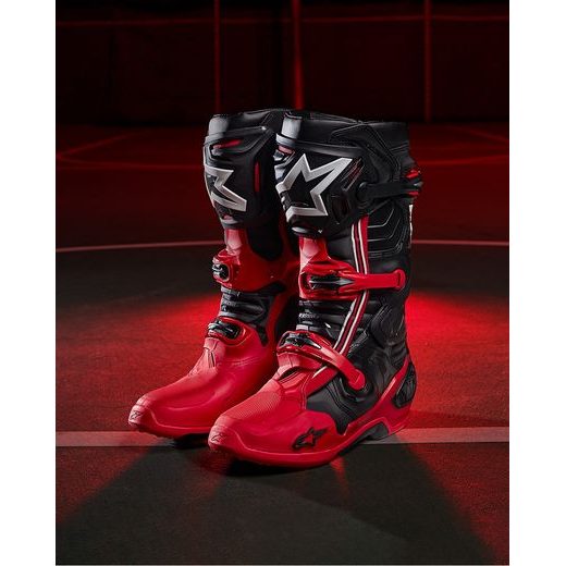 TOPÁNKY TECH 10 LIMITOVANÁ EDÍCIA ACUMEN, ALPINESTARS (ČERVENÁ/ČERNÁ/BÍLÁ)