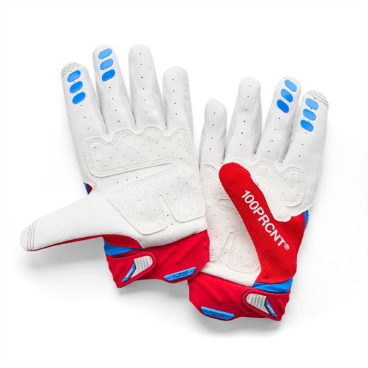 RUKAVICE AIRMATIC 2, 100% - USA (ČERVENÁ/BÍLÁ/MODRÁ)