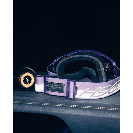 OKULIARE SUPERTECH VISION HUNTA96 XXV, ALPINESTARS (FIALOVÁ/BÍLÁ, ZRKADLOVÉ STRIEBORNÉ PLEXI) 2026