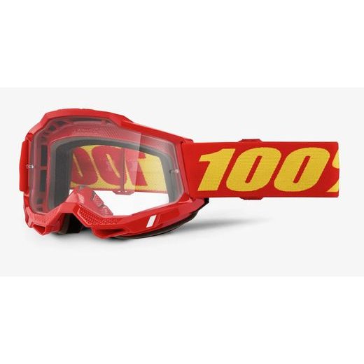 ACCURI 2, 100% OKULIARE ČERVENÉ, ČÍRE PLEXI, DETSKÉ
