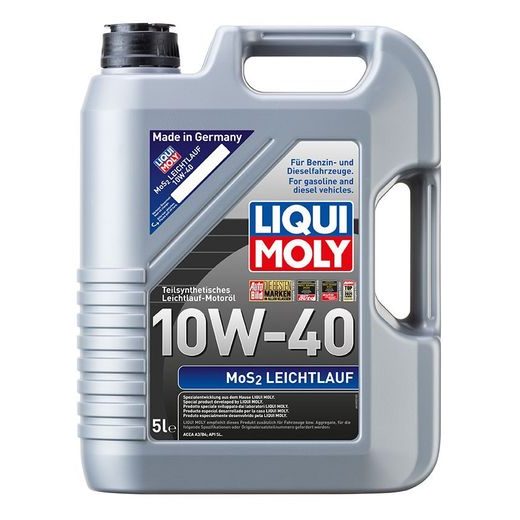 LIQUI MOLY MOS2 LEICHTLAUF 10W-40, POLOSYNTETICKÝ MOTOROVÝ OLEJ 5 L