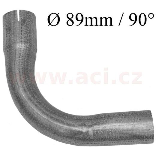 UNIVERZÁLNÍ KOLENO VÝFUKU ALZN OCEL, PRŮMĚR 89 MM, ÚHEL 90° FENNO