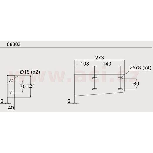DRŽÁK BOXU BLACKIT NA BOČNICE (SADA PRO 1 BOX) ORIGINÁL