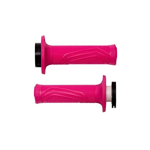 GRIPY LOCK-ON D100 (OFFROAD) DĹŽKA 125/130 MM (4 VAČKY), DOMINO (RUŽOVÉ)