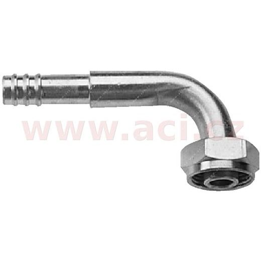 FITINKA HLINÍKOVÁ NAMÁČKACIA ROTALOCK SAMICA 90° PRE HADICE G10 (13 MM) ZÁVIT UNS 2B 1"