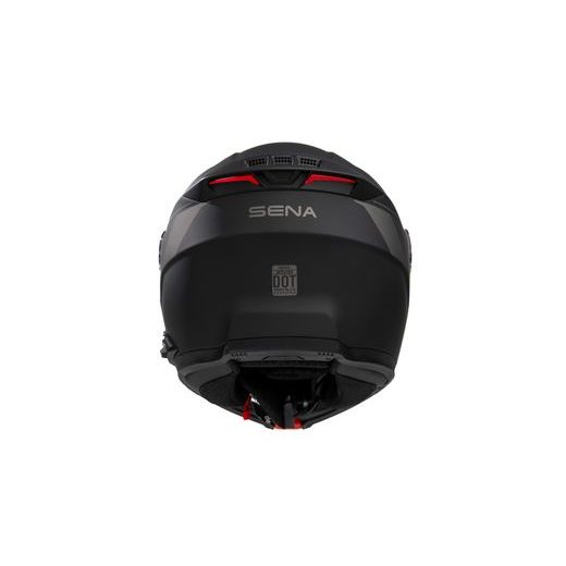 MESH PRILBA S HEADSETEM SPECTER, SENA (MATNÁ ČIERNA)