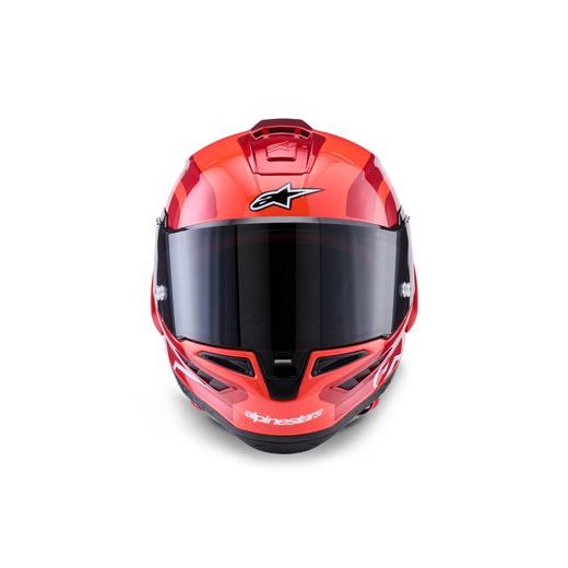 PRILBA SUPERTECH R10 ARIUS, ALPINESTARS (ČERVENÁ FLUO/ČERVENÁ/KARBON/BÍLÁ) 2026