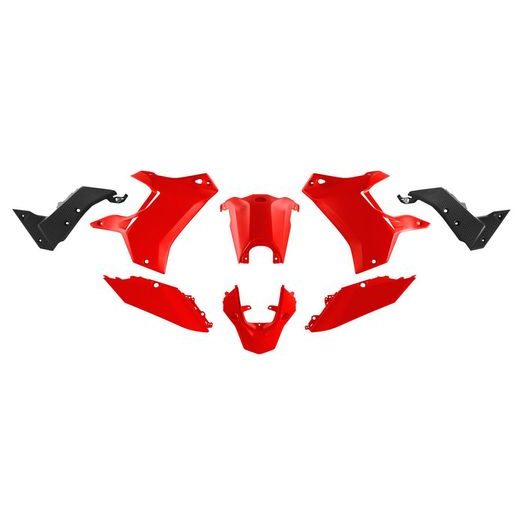 SADA PLASTOV YAMAHA TENERE, RTECH (ČERVENO-ČIERNA, 5 DIELOV)