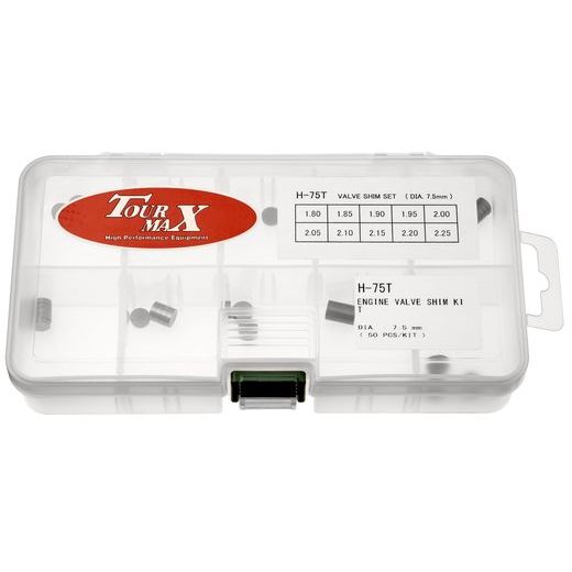 SADA VENTILOVÝCH PODLOŽIEK HONDA (PRIEMER 7,5 MM, 50 KS), TOURMAX