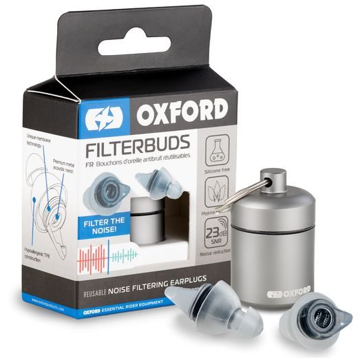 ŠPUNTY DO UŠÍ FILTERBUDS, OXFORD (SNR - PRIEMERNÁ HODNOTA ZNÍŽENIE HLUKU 22 DB, 1 PÁR)