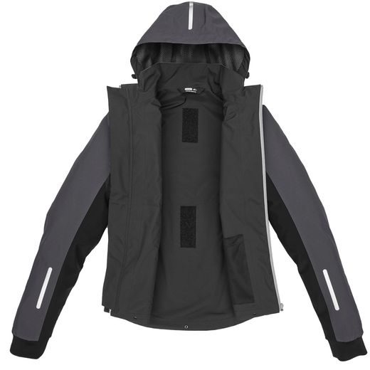 BUNDA HOODIE H2OUT, SPIDI (ČERNÁ/ANTRACIT/ČERVENÁ)