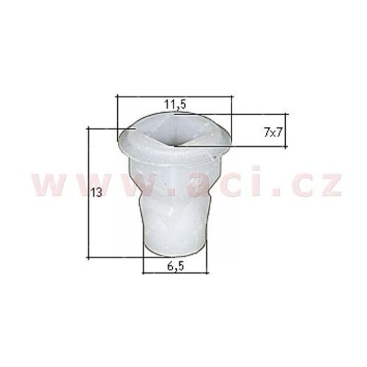 PLASTOVÁ PŘÍCHYTKA S VNITŘNÍM ZÁVITEM (SADA 10 KS)