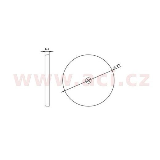 ODRAZKA ORANŽOVÁ KULATÁ WITAL (PRŮMĚR 75 MM) ORIGINÁL