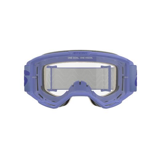 OKULIARE VISION 5 WORDMARK, ALPINESTARS (FIALOVÁ, ČÍRE PLEXI) 2025