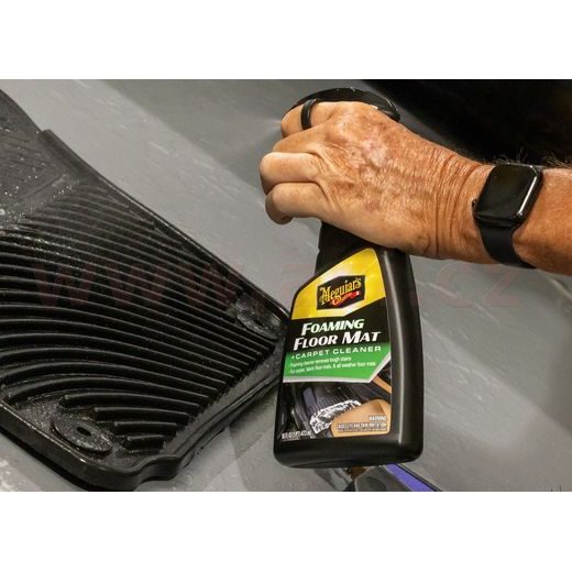 MEGUIAR'S FOAMING FLOORMAT &AMP; CARPET CLEANER PĚNIVÝ ČISTIČ TEXTILIÍ A AUTOKOBEREČKŮ, 473 ML