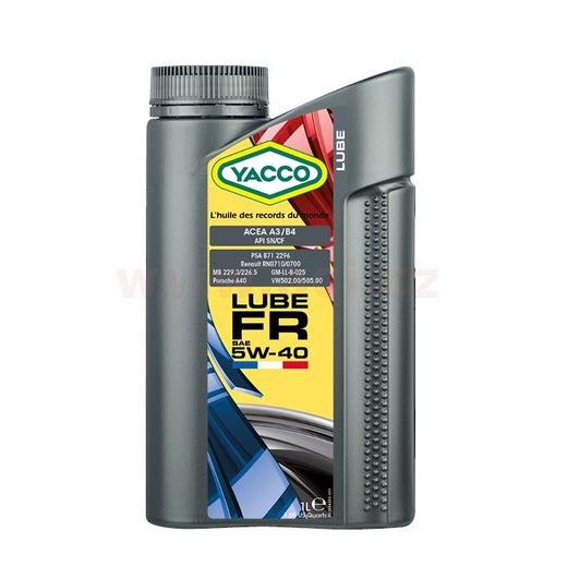 YACCO MOTOROVÝ OLEJ PLNE SYNTETICKÝ LUBE FR 5W40 1L