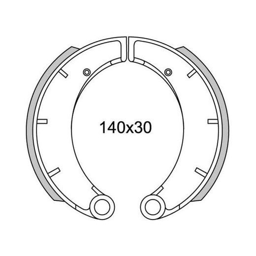 BRZDOVÉ OBLOŽENIE (ŠTANDARDNÉ MATERIÁL) NEWFREN (2 KS V BALENIE)