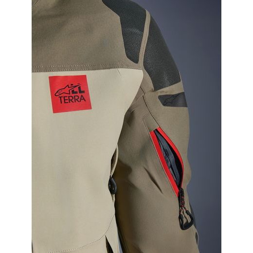 BUNDA NAZCA 3L GORE-TEX PRE, ALPINESTARS (SVETLE HNĚDÁ/PÍSKOVÁ/ORANŽOVÁ/ČERNÁ) 2026