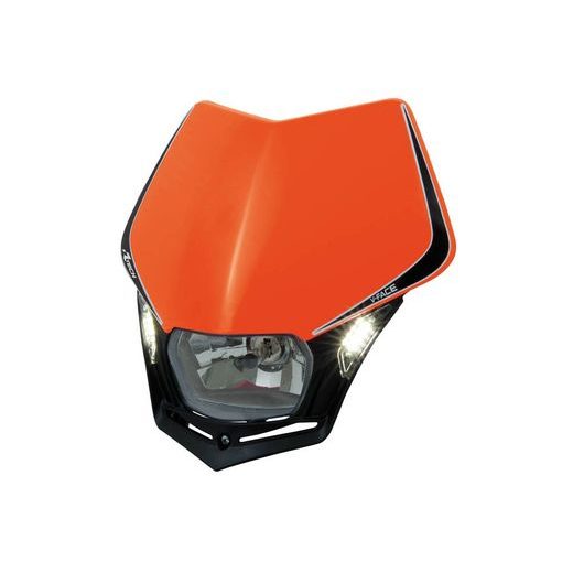 UNI PREDNÉ MASKA VRÁTANE SVETLÁ V-FACE, RTECH (ORANŽOVO-ČIERNA)