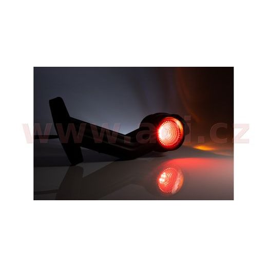 POZIČNÍ SVĚTLO LED (190X138 MM) KOMBINACE 3V1 S GUMOVÝM DRŽÁKEM, KABEL 0,5 M, L