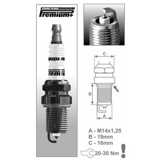 ZAPAĽOVACIE SVIEČKA P2 RAD PREMIUM IRIDIUM+, BRISK - ČESKÁ REPUBLIKA