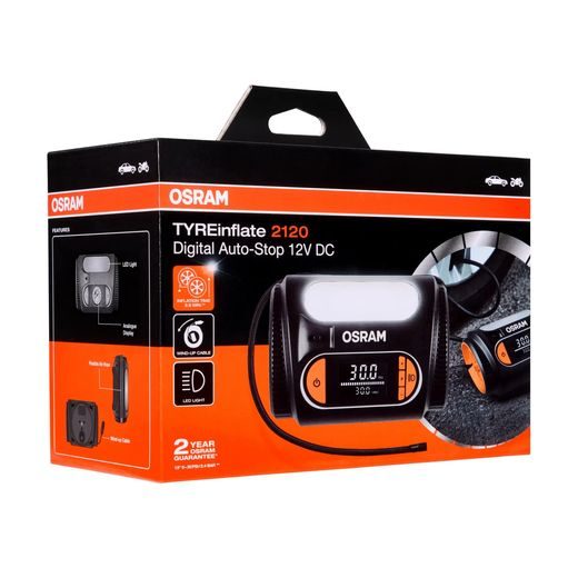 OSRAM KOMPRESOR, DIGITÁLNÍ DISPLEJ - TYREINFLATE 2120 12V