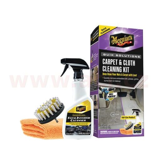 MEGUIAR'S QUIK SOLUTIONS CARPET &AMP; CLOTH KIT SADA NA ČISTENIE TEXTÍLIÍ A LÁTKOVÝCH KOBERCOV