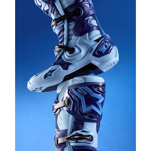 TOPÁNKY TECH 10 LIMITOVANÁ EDÍCIA STEELERS, ALPINESTARS (MODRÁ/SVĚTLE MODRÁ) 2025