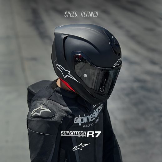 PRILBA S-R7 SOLID, ALPINESTARS (ČIERNA MATNÁ) 2026