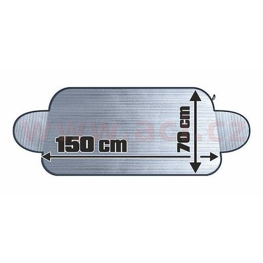 CLONA PROTI NAMRZÁNÍ ČELNÍHO SKLA ALUMINIOVÁ 150X70 CM