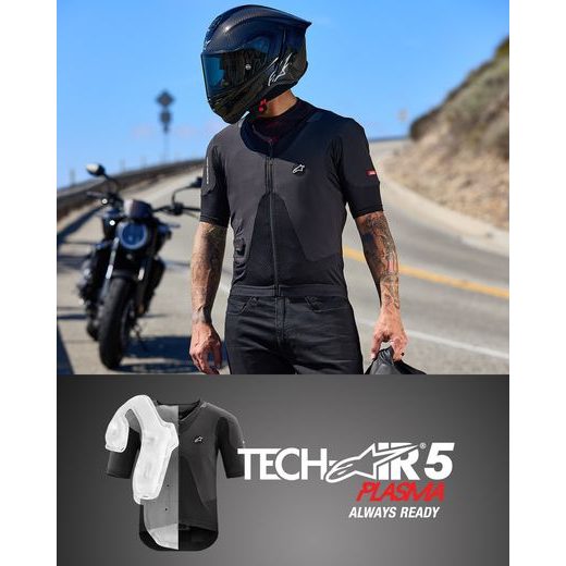 AIRBAGOVÁ VESTA TECH-AIR®5 PLASMA SYSTEM, ALPINESTARS (ČIERNA) 2026