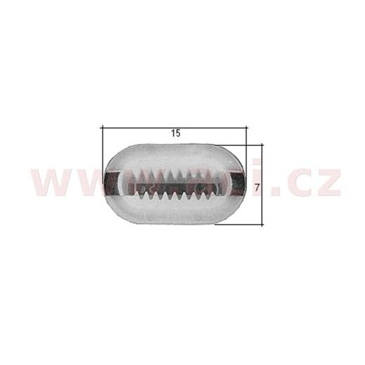 PLASTOVÁ PŘÍCHYTKA S VNITŘNÍM ZÁVITEM (SADA 10 KS)