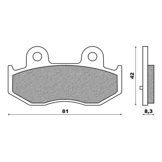 BRZDOVÉ DOŠTIČKY, NEWFREN (ZMES SCOOTER ELITE ORGANIC) 2 KS V BALENIE