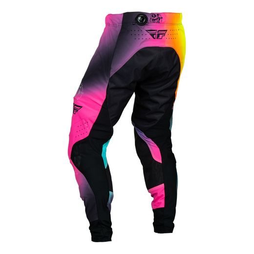 NOHAVICE LITE LE LEGACY, FLY RACING (RŮŽOVÁ/MODRÁ, HI-VIS)