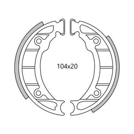 BRZDOVÉ OBLOŽENIE (ŠTANDARDNÉ MATERIÁL) NEWFREN (2 KS V BALENIE)