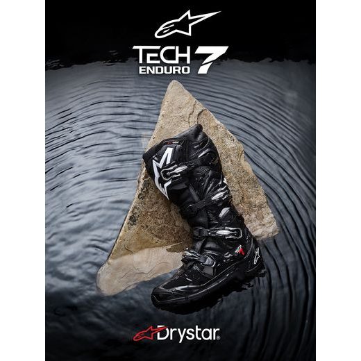 TOPÁNKY TECH 7 ENDURO DRYSTAR, ALPINESTARS (ČIERNA) 2026