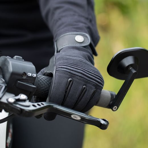 RUKAVICE KICKBACK, DÁMSKE, OXFORD (ČIERNA)