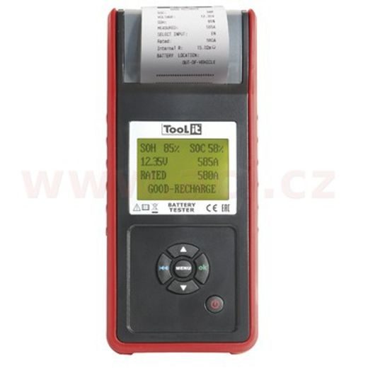 TESTER BATERIÍÍ, NAPĚTÍ, PROUD, DOBÍJENÍ, 12/24 V, 30 - 220 AH, S TISKÁRNOU START/STOP GYS PBT600