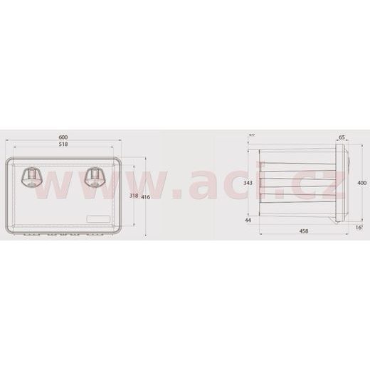 BOX NA NÁŘADÍ JUST 600, 600X415X460 MM ORIGINÁL