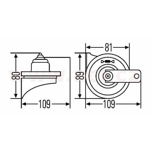 KLAKSON (SADA 2KS) 12 V, 400+500 HZ HELLA