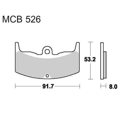 BRZDOVÉ OBLOŽENIE LUCAS MCB 526 ORGANICKÉ