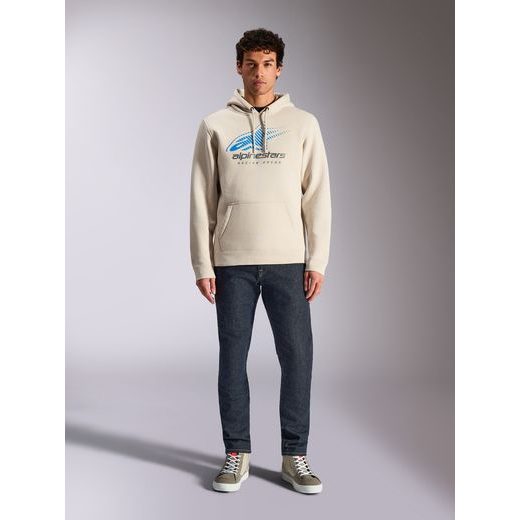 MIKINA PULSE HOODIE, ALPINESTARS (BIELA OFF WHITE)