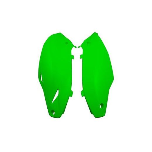 BOČNÉ ČÍSLOVÉ TABUĽKY KAWASAKI, RTECH (NEON ZELENÉ, PÁR)